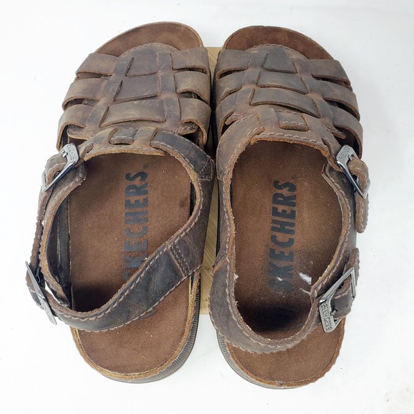 Skechers Jammers Sandals Mens 11 Fisherman Brown Chunky Platform 90s‎ Y2K Shoes main image 8